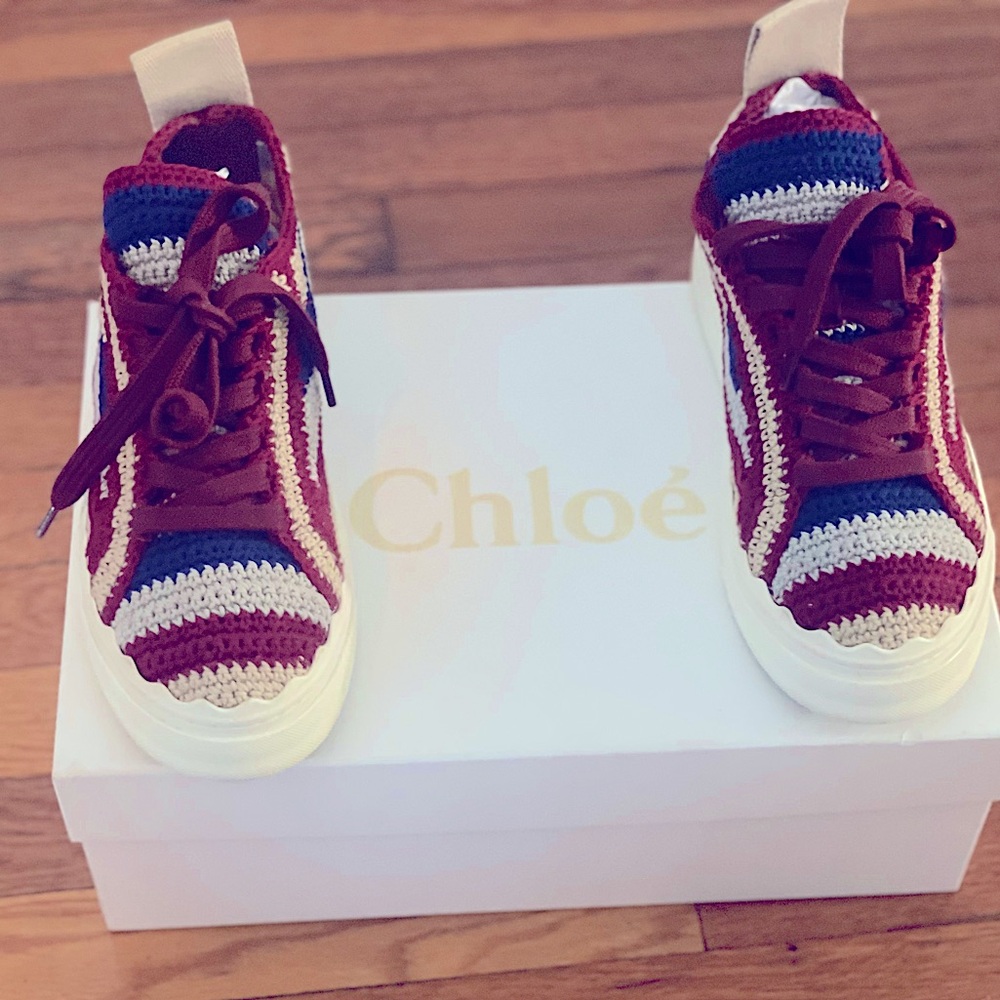 Chloe’ “Laura” Multicolor Crochet Sneaker